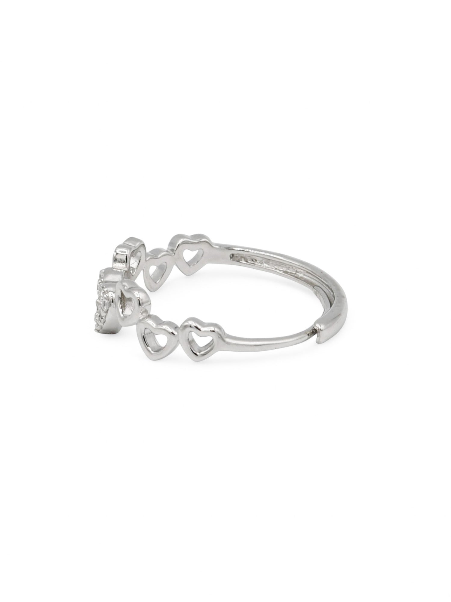 Sterling Silver CZ Ladies Ring