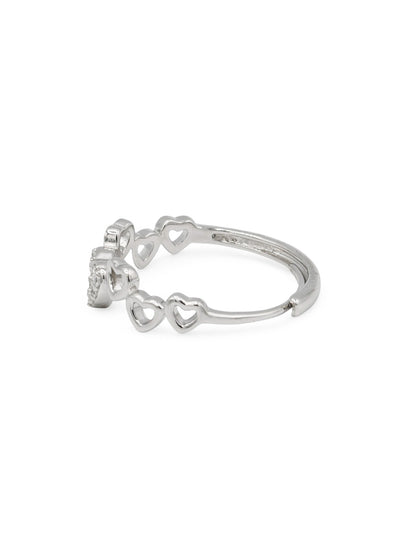 Sterling Silver CZ Ladies Ring
