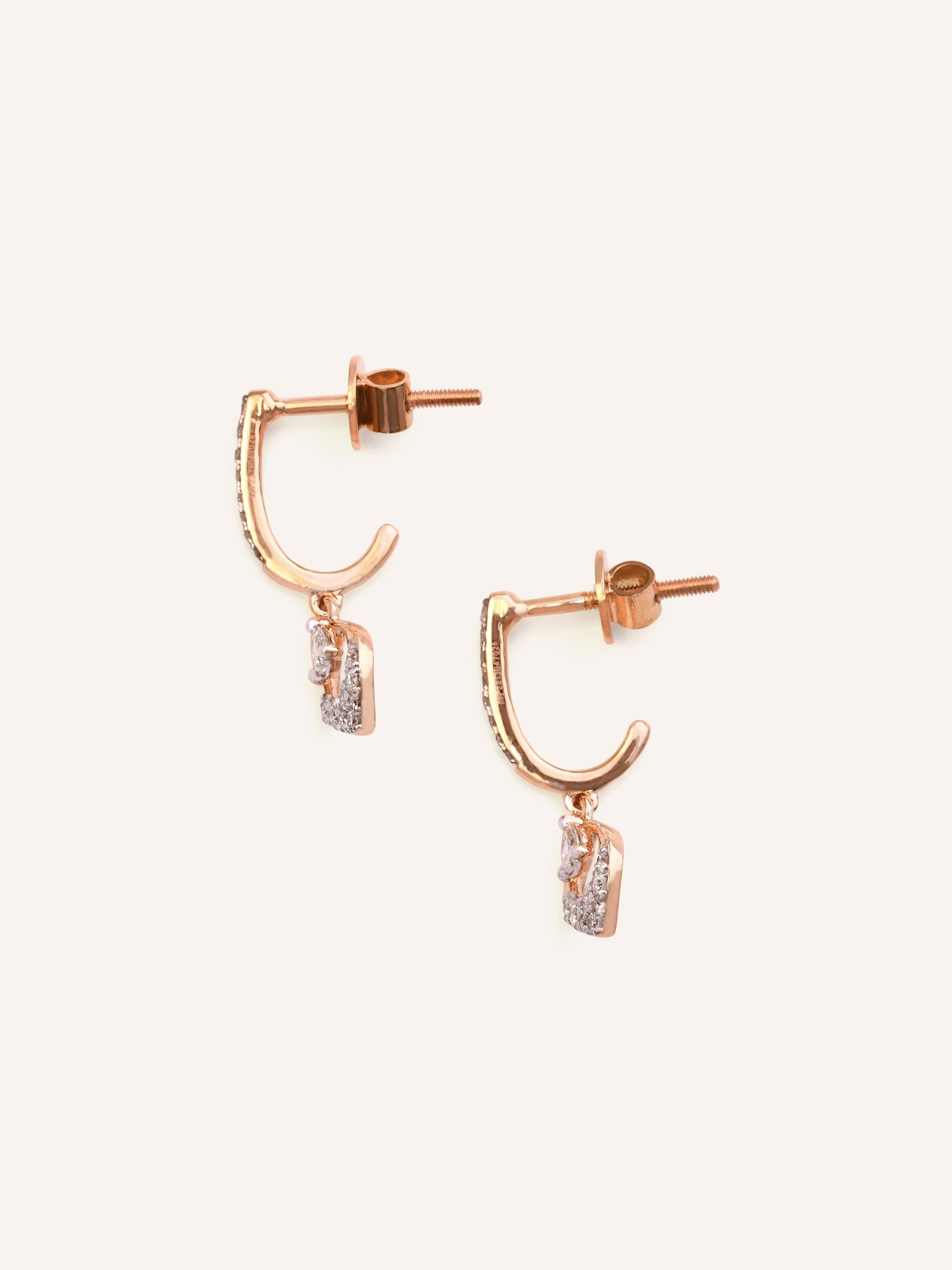 18ct Gold Dia Stud Earring NW 2.520 GMS 34 Dia 0.30ct - Roop Darshan