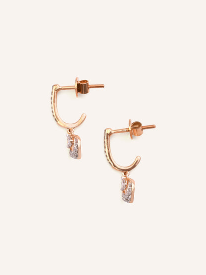 18ct Gold Dia Stud Earring NW 2.520 GMS 34 Dia 0.30ct - Roop Darshan