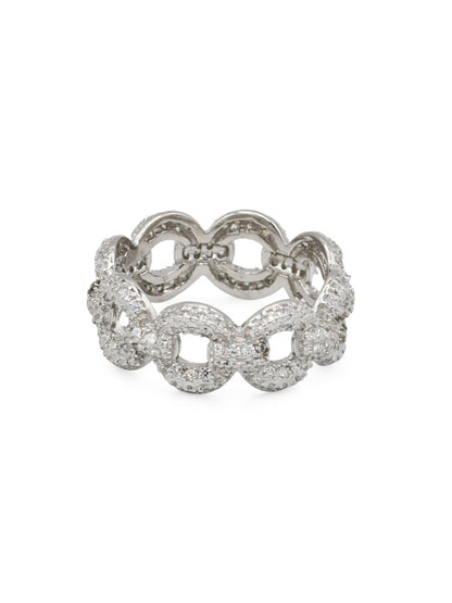 Sterling Silver CZ Ladies Ring