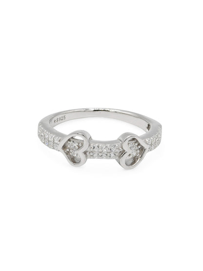 Sterling Silver CZ Ladies Ring