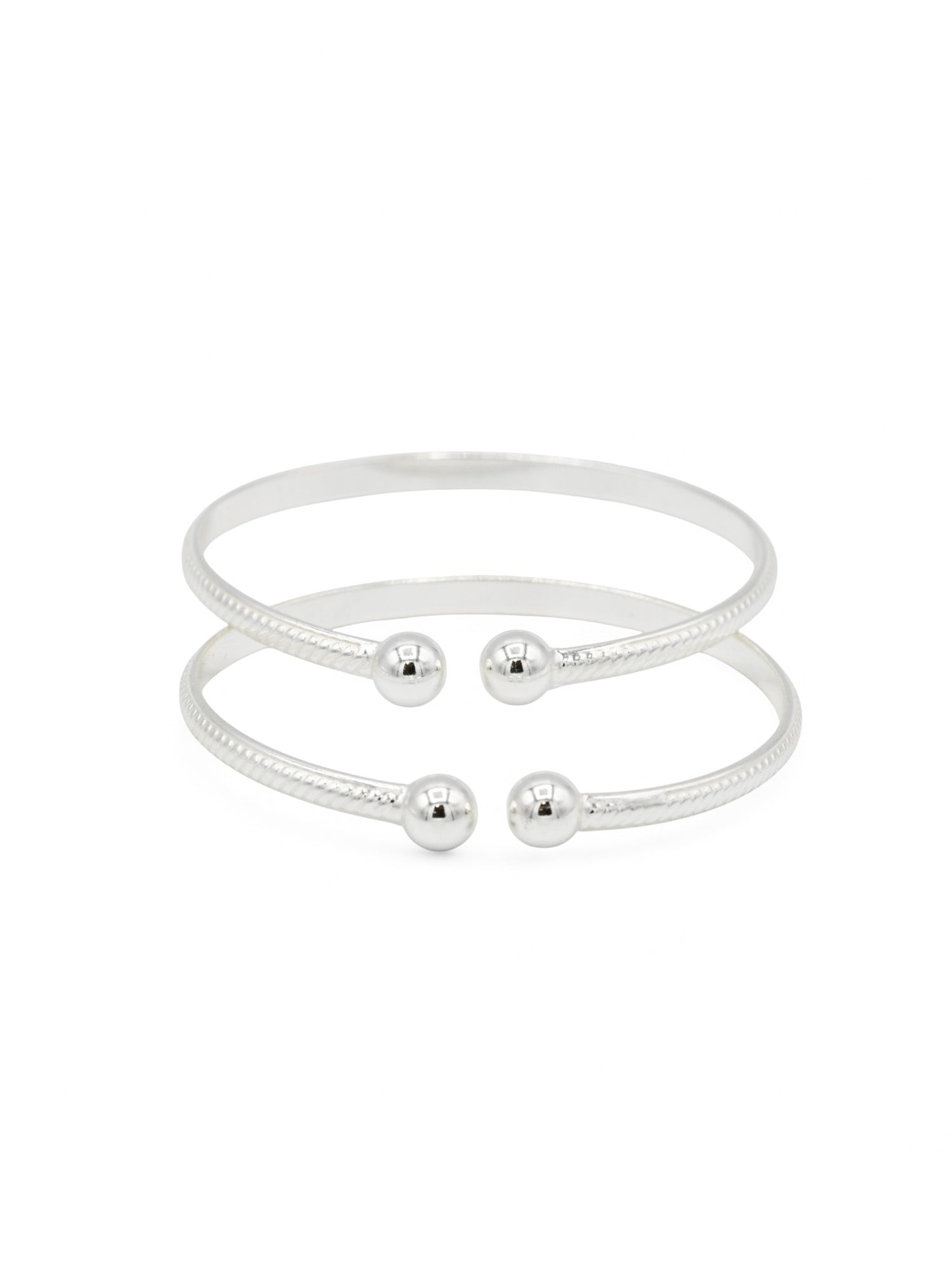 925 Sterling Silver Pair Baby Bangle - Roop Darshan