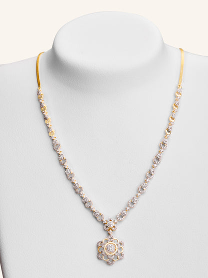 18ct Gold Diamond Necklace - Roop Darshan
