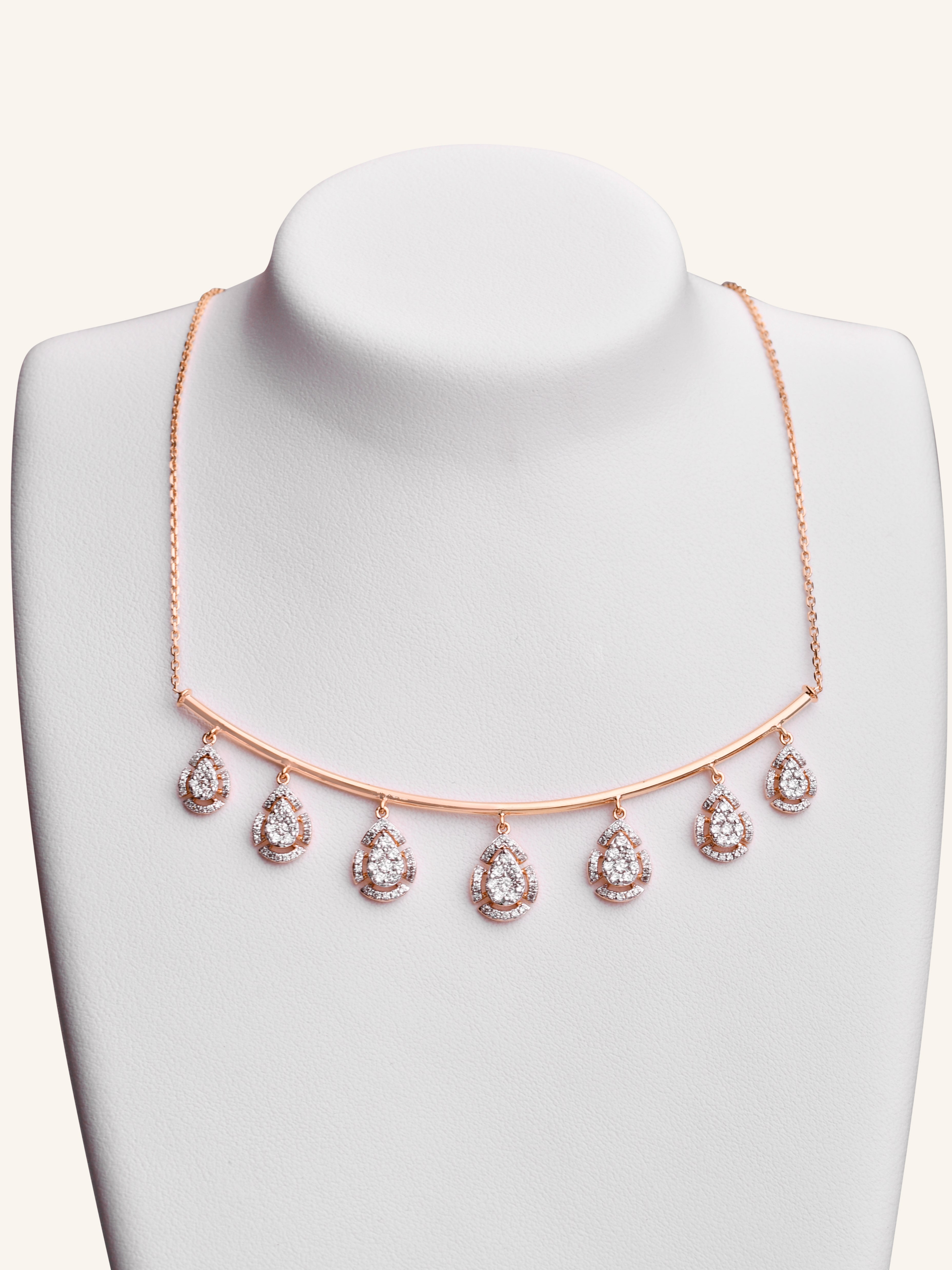 18ct Gold Dia Fancy Chain NW 10.516 GMS 198 Dia1.57ct - Roop Darshan