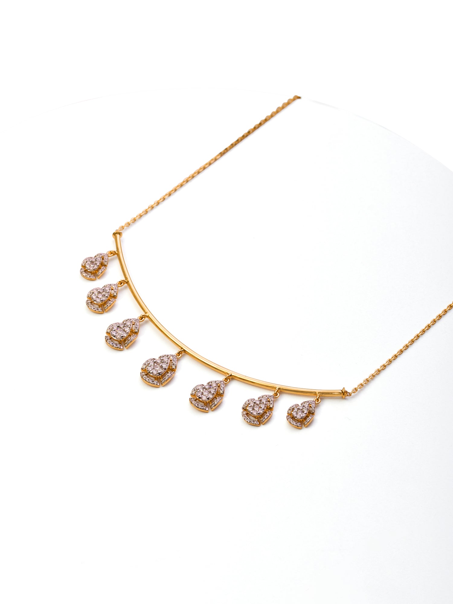 18ct Gold Diamond Necklace - Roop Darshan