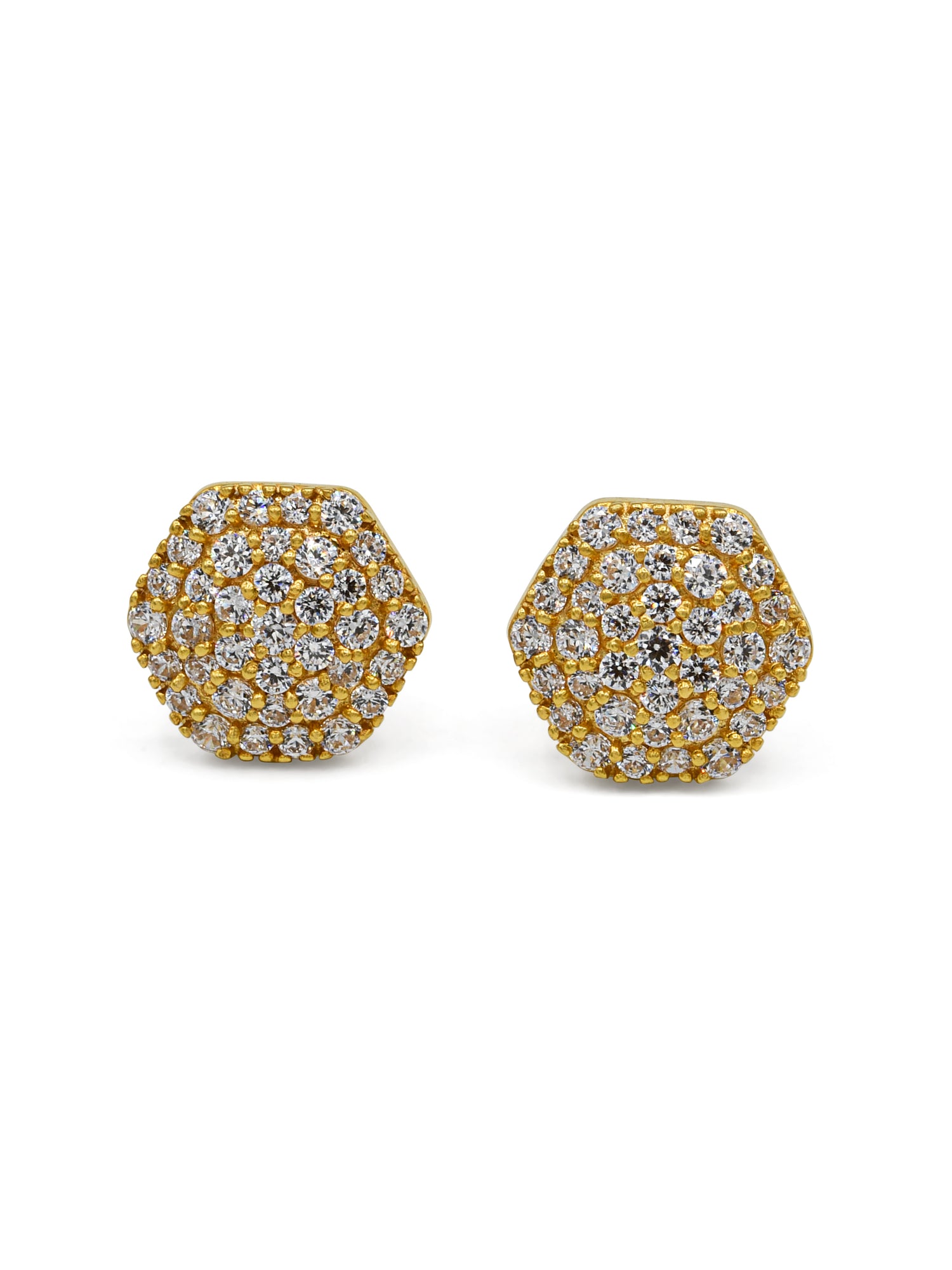 22ct Gold CZ Stud Earrings