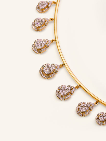 18ct Gold Diamond Necklace - Roop Darshan