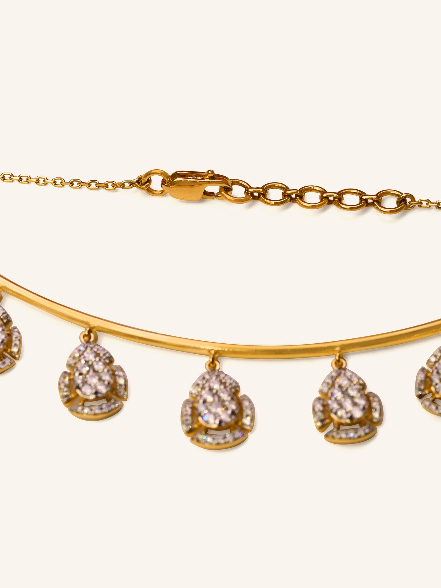 18ct Gold Diamond Necklace - Roop Darshan