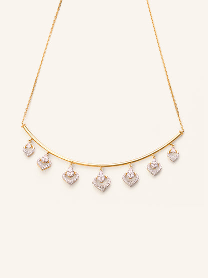 18ct Gold Diamond Necklace - Roop Darshan