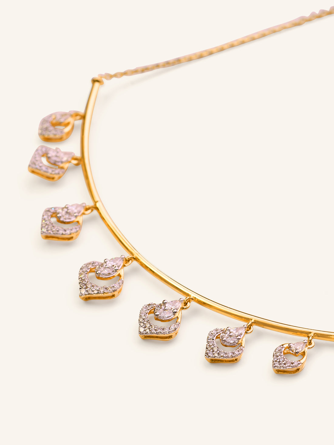 18ct Gold Diamond Necklace - Roop Darshan