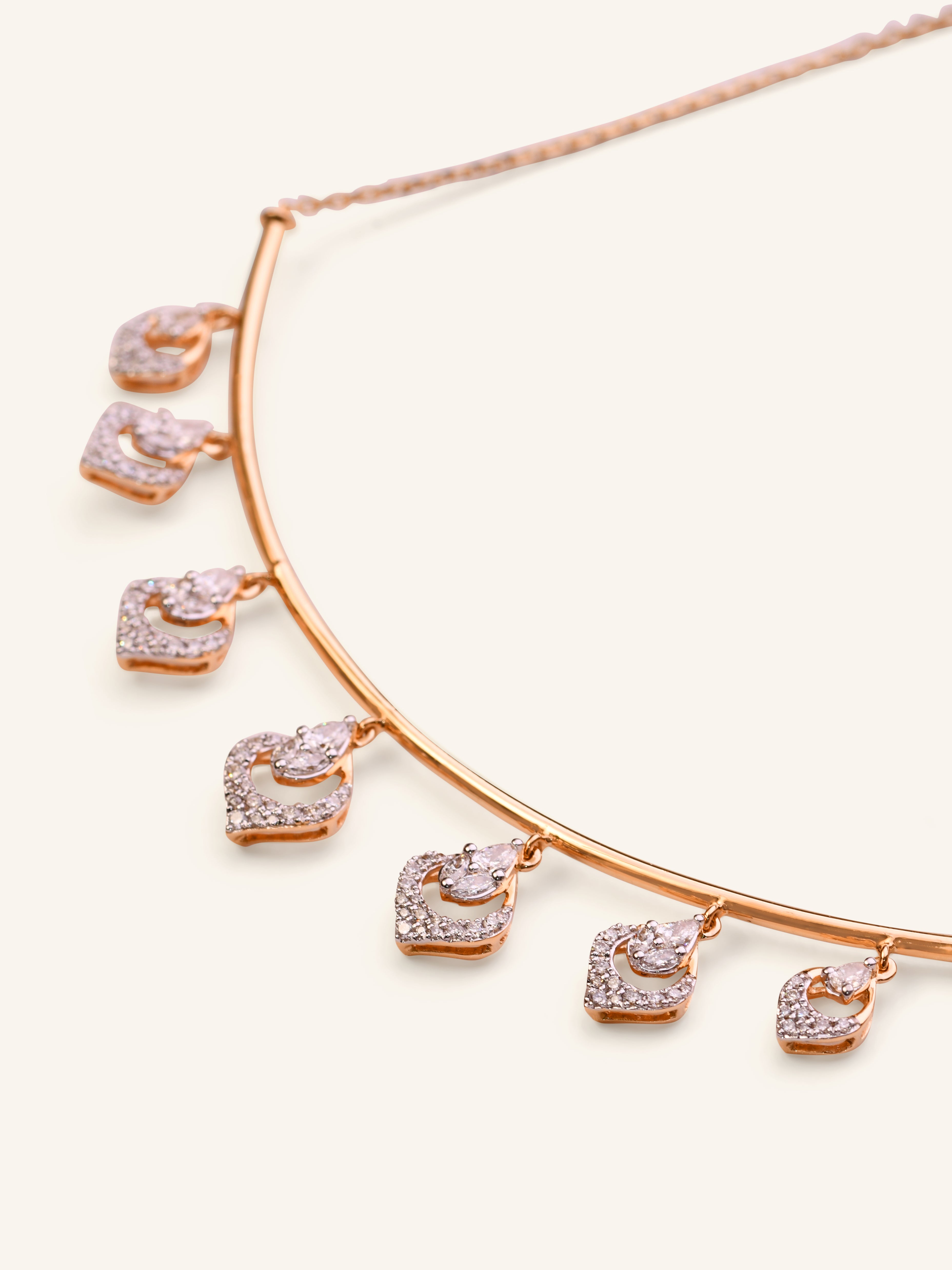 18ct Gold Dia Fancy Chain NW 9.222 GMS 105 Dia 1.24ct - Roop Darshan