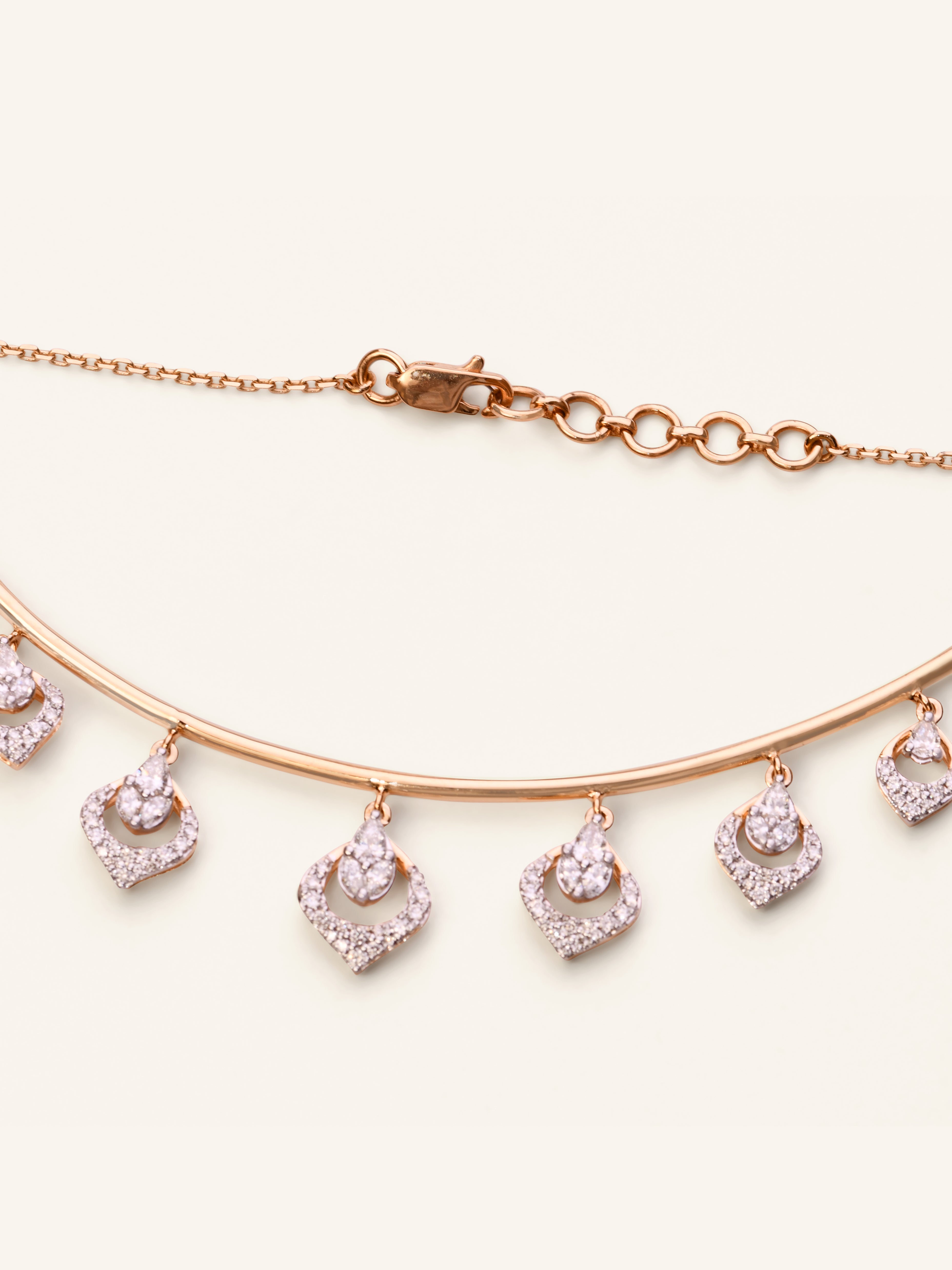 18ct Gold Dia Fancy Chain NW 9.222 GMS 105 Dia 1.24ct - Roop Darshan