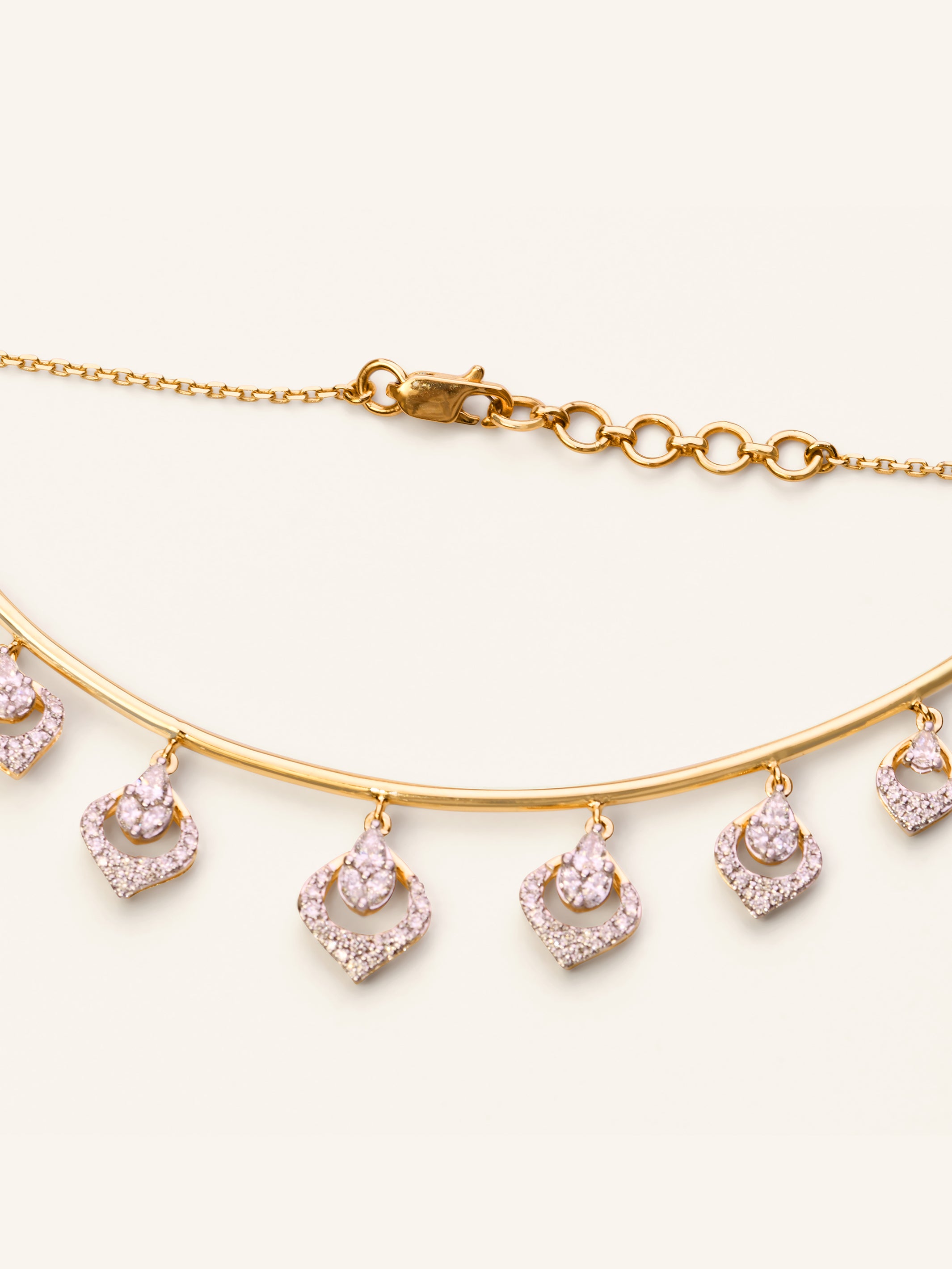 18ct Gold Diamond Necklace - Roop Darshan