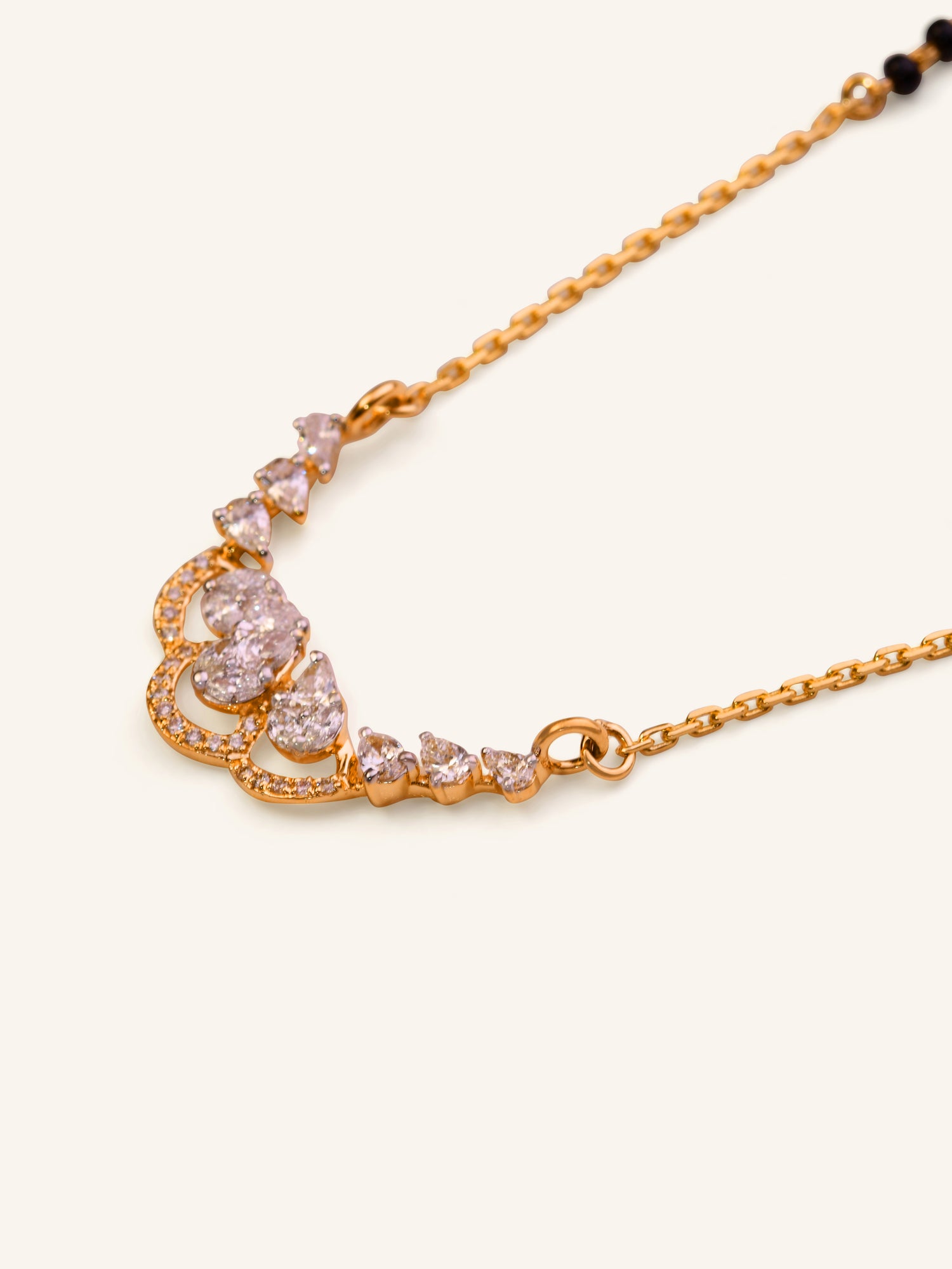 18ct Gold Diamond Mangal Sutra - Roop Darshan