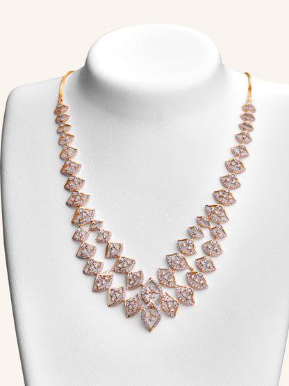 18ct Gold Diamond Necklace - Roop Darshan