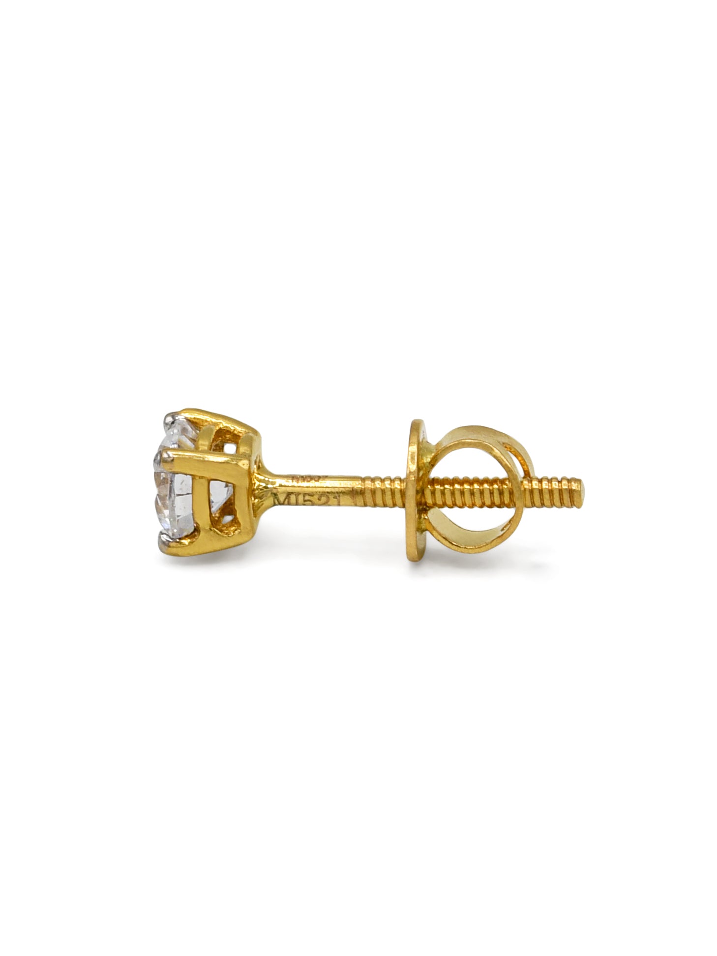 22ct Gold CZ Stud Earrings