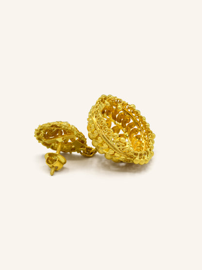 22ct Gold Jhumki Earring - Roop Darshan
