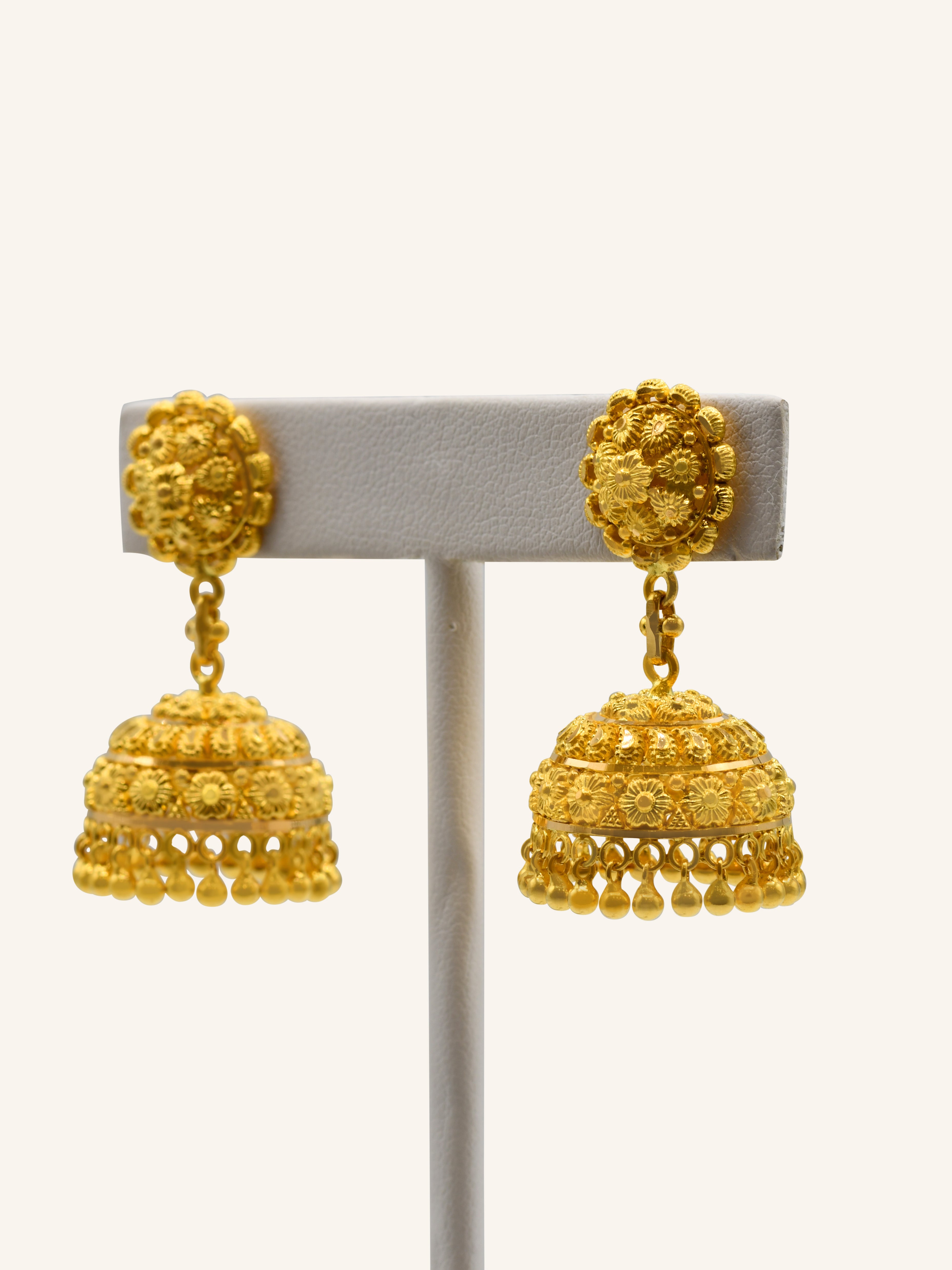 22ct Gold Jhumki Earring - Roop Darshan