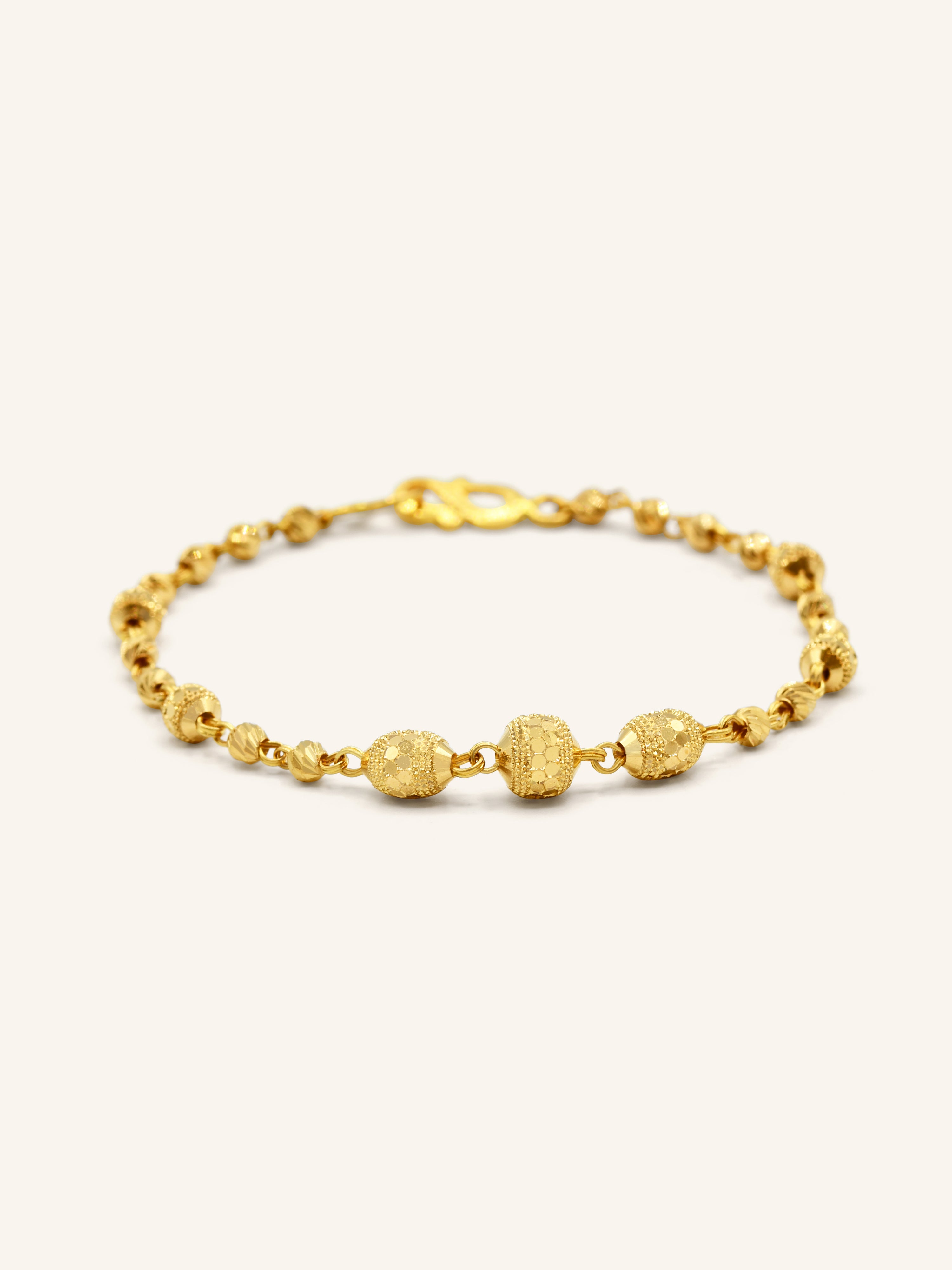 22ct Gold Baby Ball Bracelet 3.89 GMS - Roop Darshan