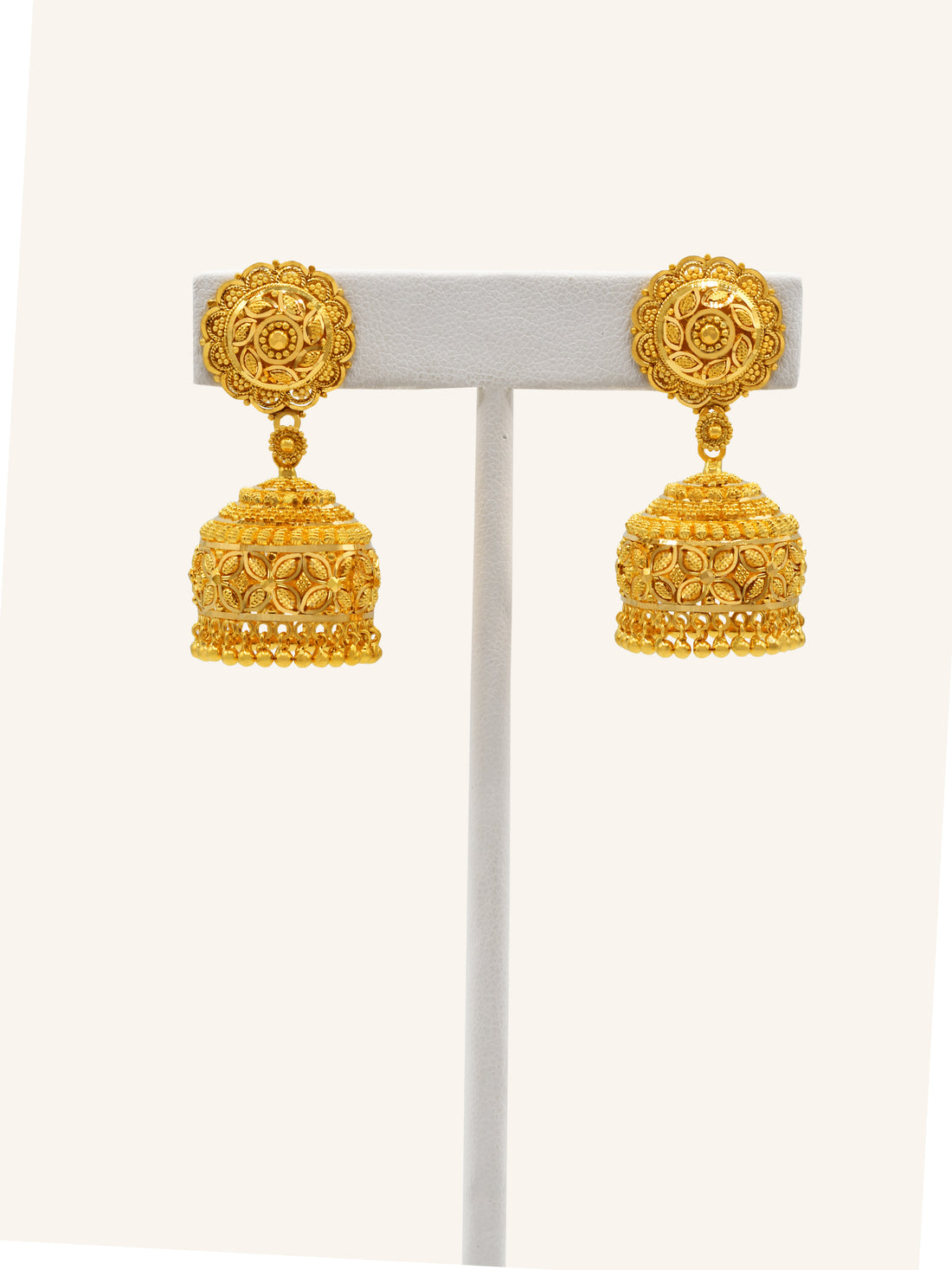 22ct Gold Jhumki Earring 19.41 GMS - Roop Darshan