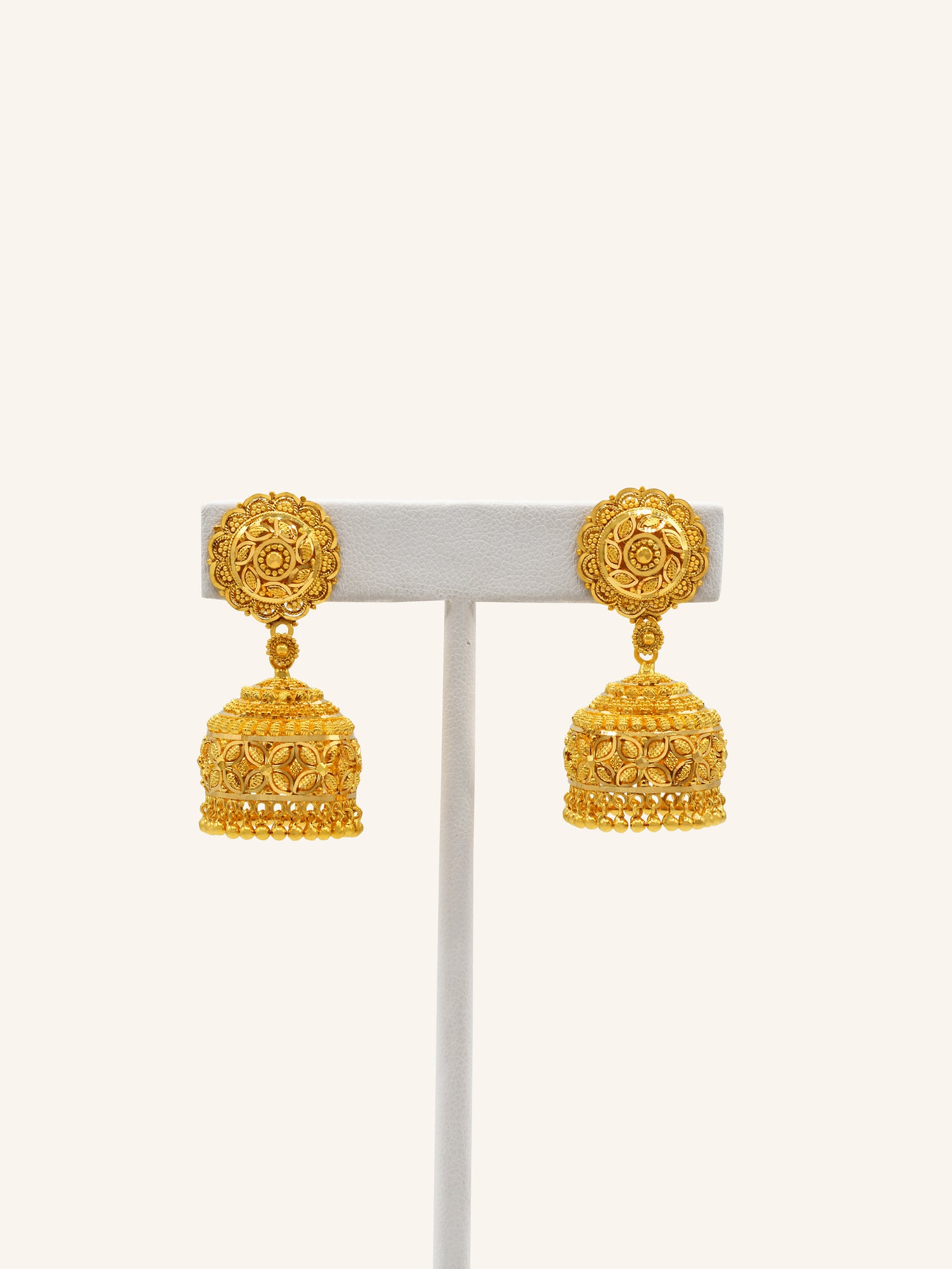 22ct Gold Jhumki Earring - Roop Darshan