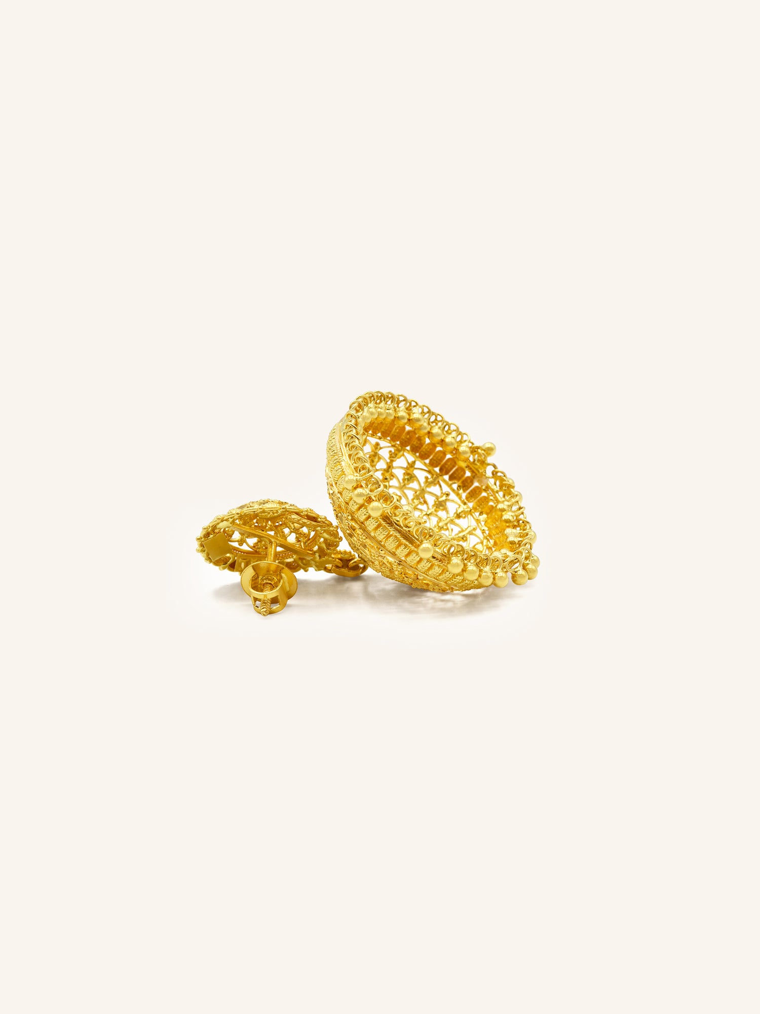 22ct Gold Jhumki Earring - Roop Darshan
