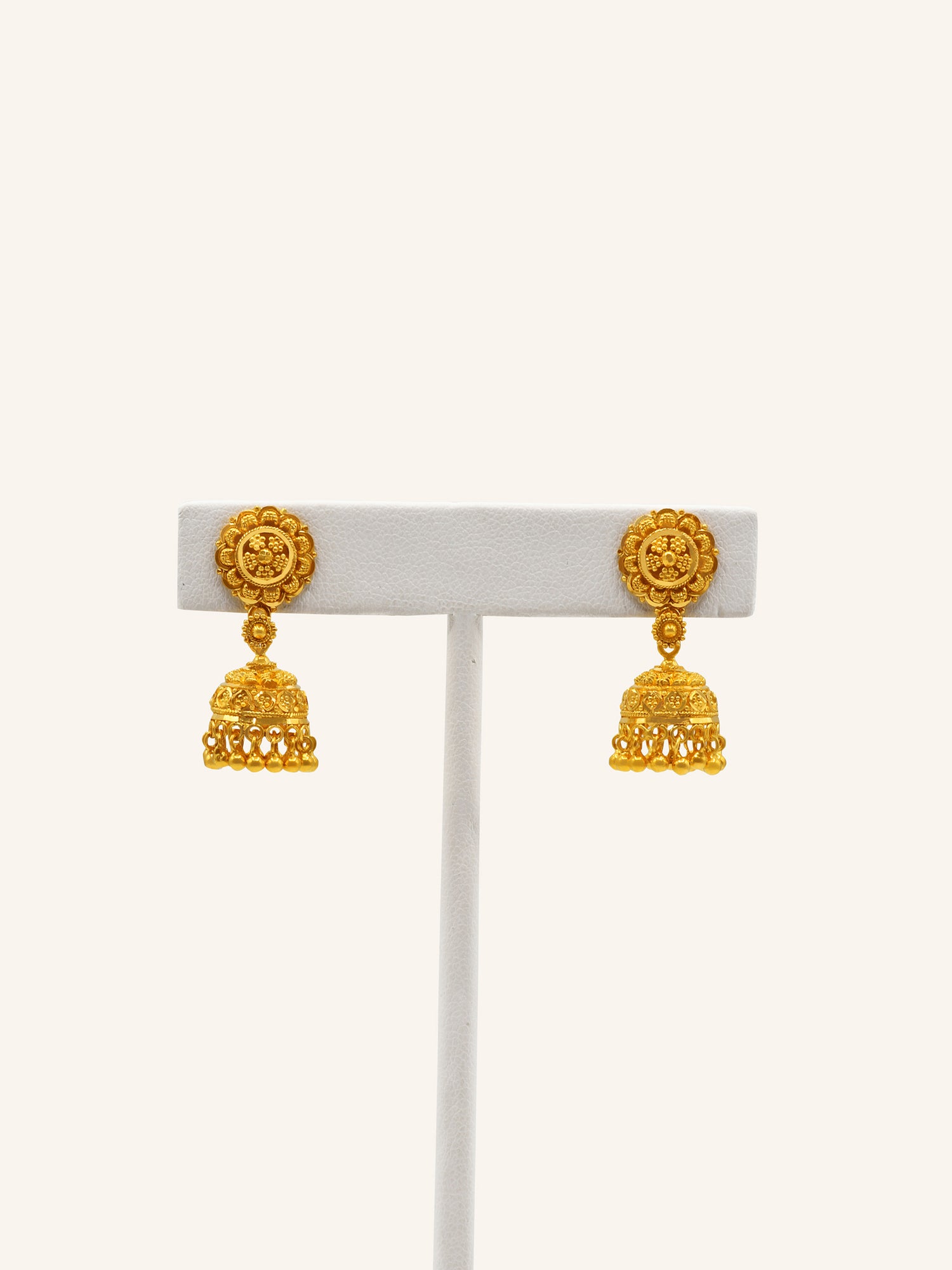 22ct Gold Jhumki Earring - Roop Darshan