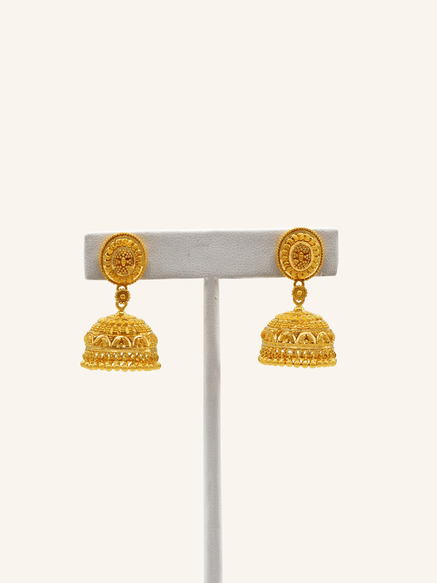 22ct Gold Jhumki Earring - Roop Darshan