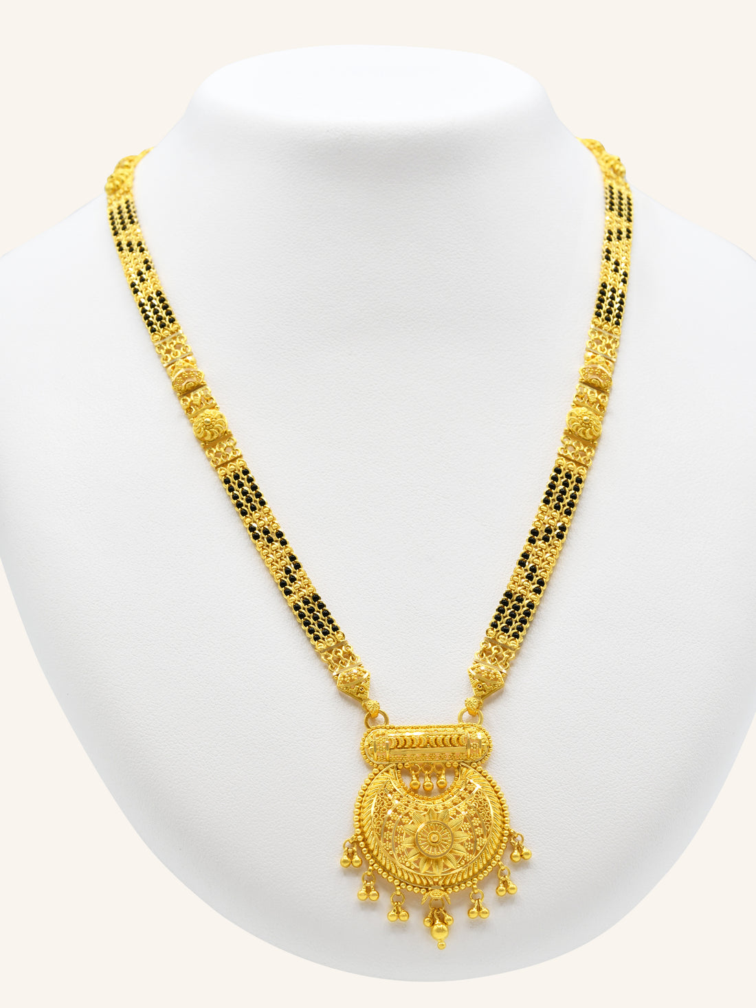 22ct Gold 3 Row Mangal Sutra 50.96 GMS - Roop Darshan