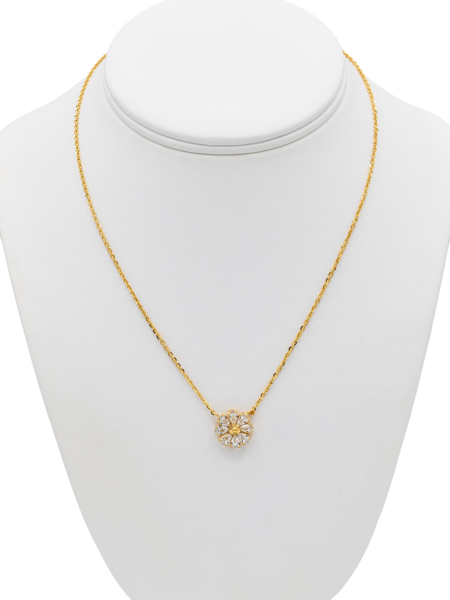 22ct Gold CZ Necklace Set - Roop Darshan