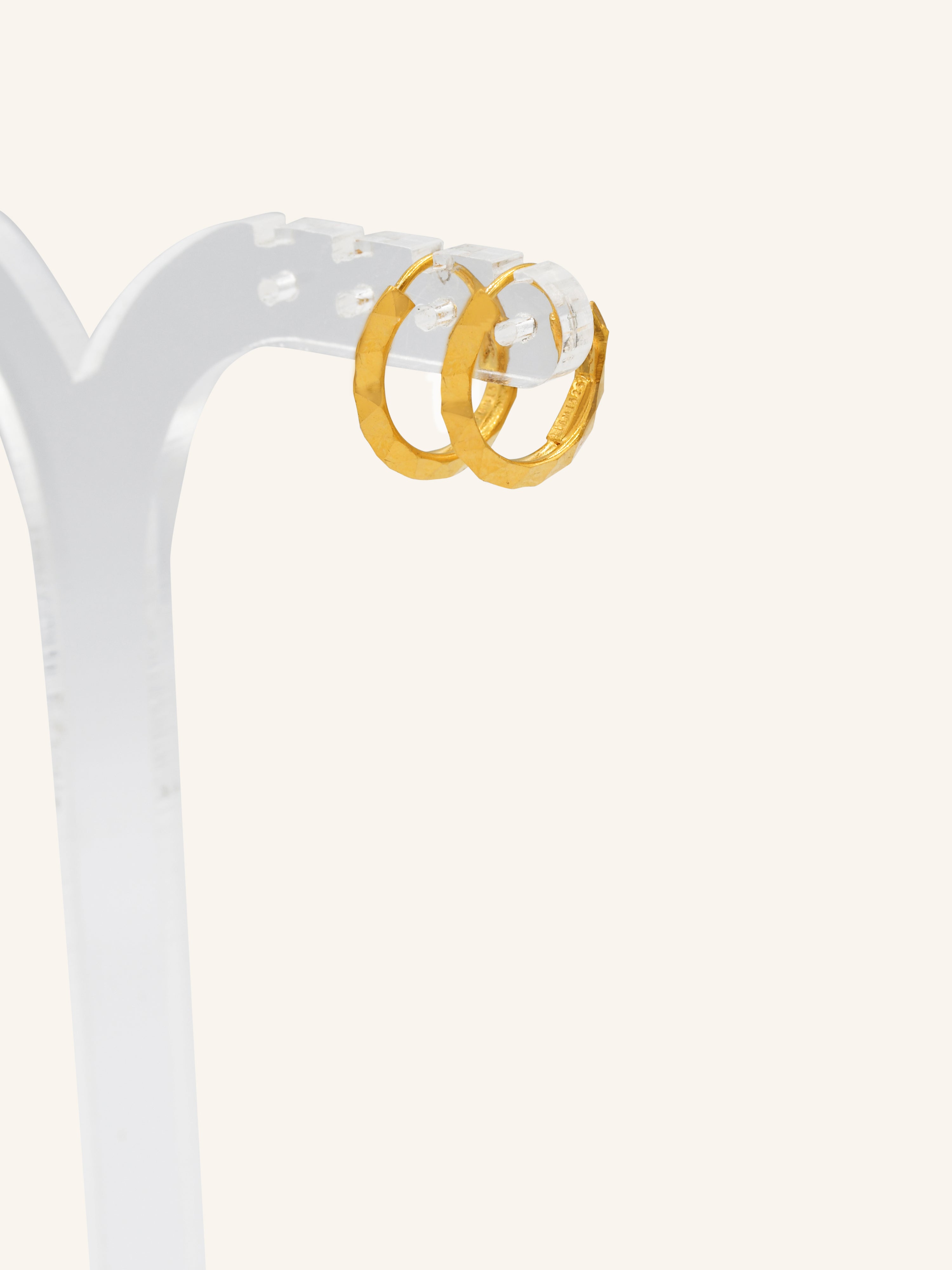 22ct Gold Plain Bali 1.32 GMS - Roop Darshan