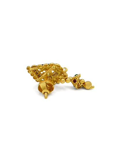 22ct Gold Minakari Stud Earrings