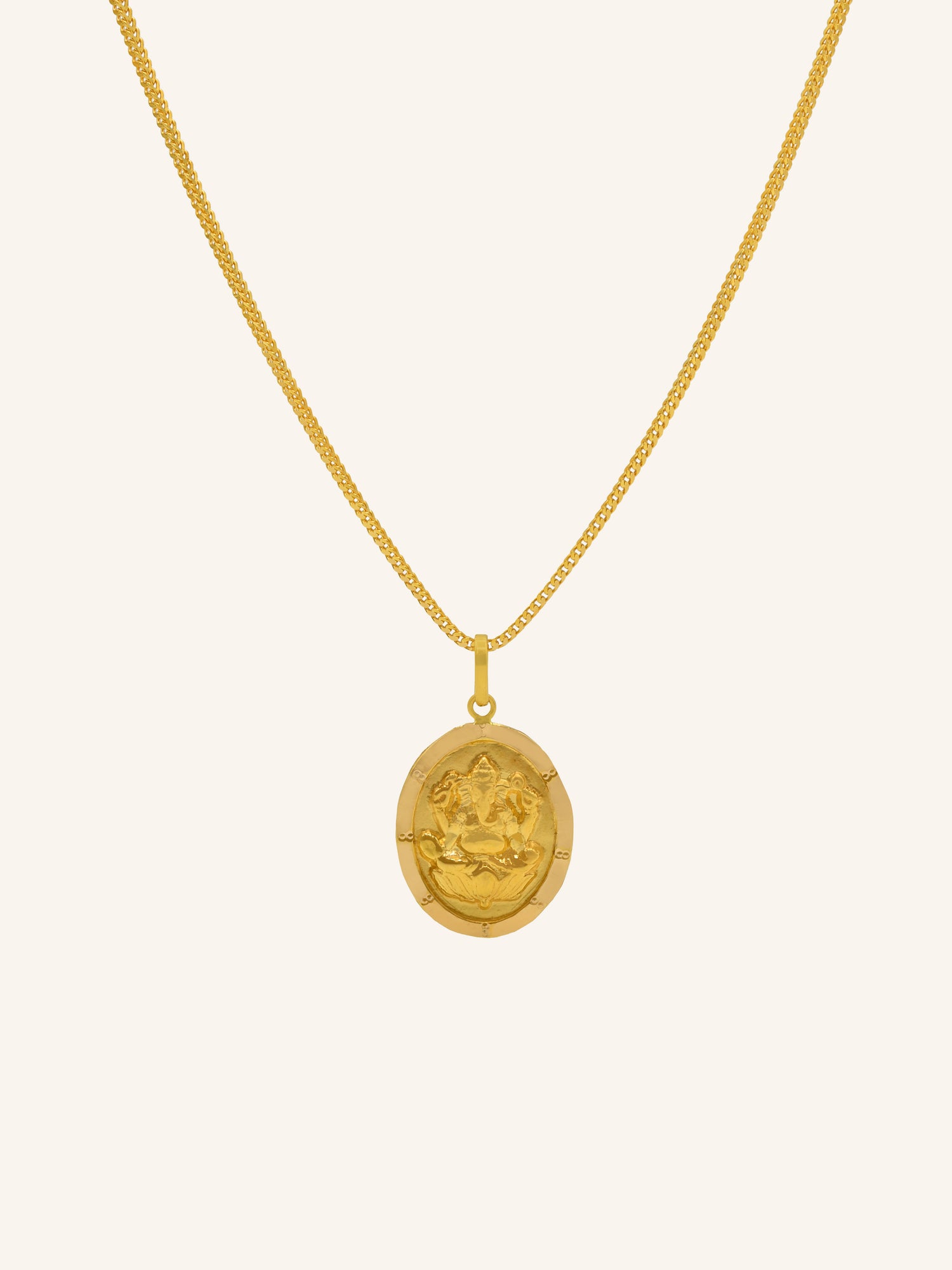 22ct Gold Ganesh Pendant 0.93 GMS - Roop Darshan
