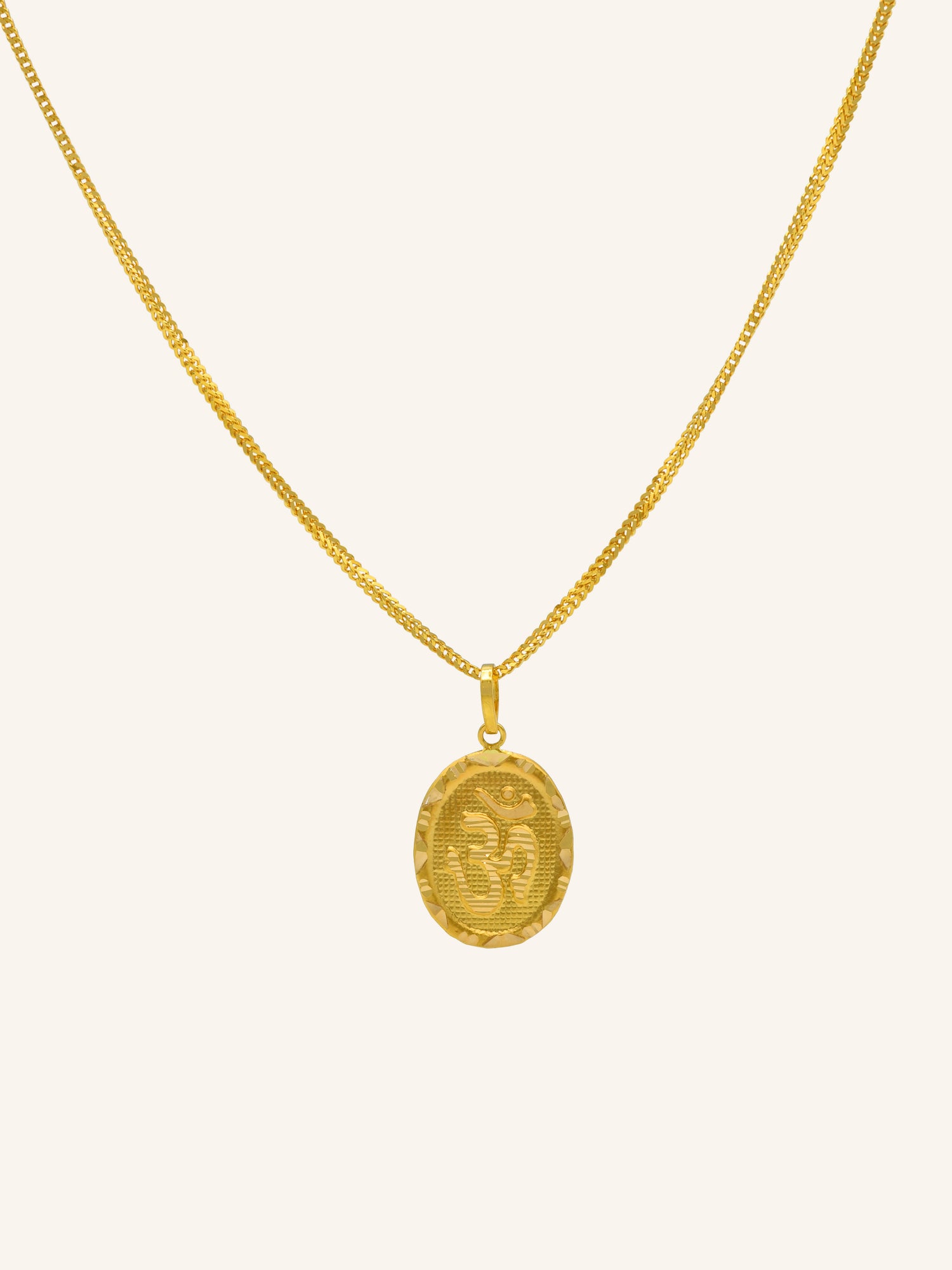 22ct Gold OM Pendant 0.71 GMS - Roop Darshan