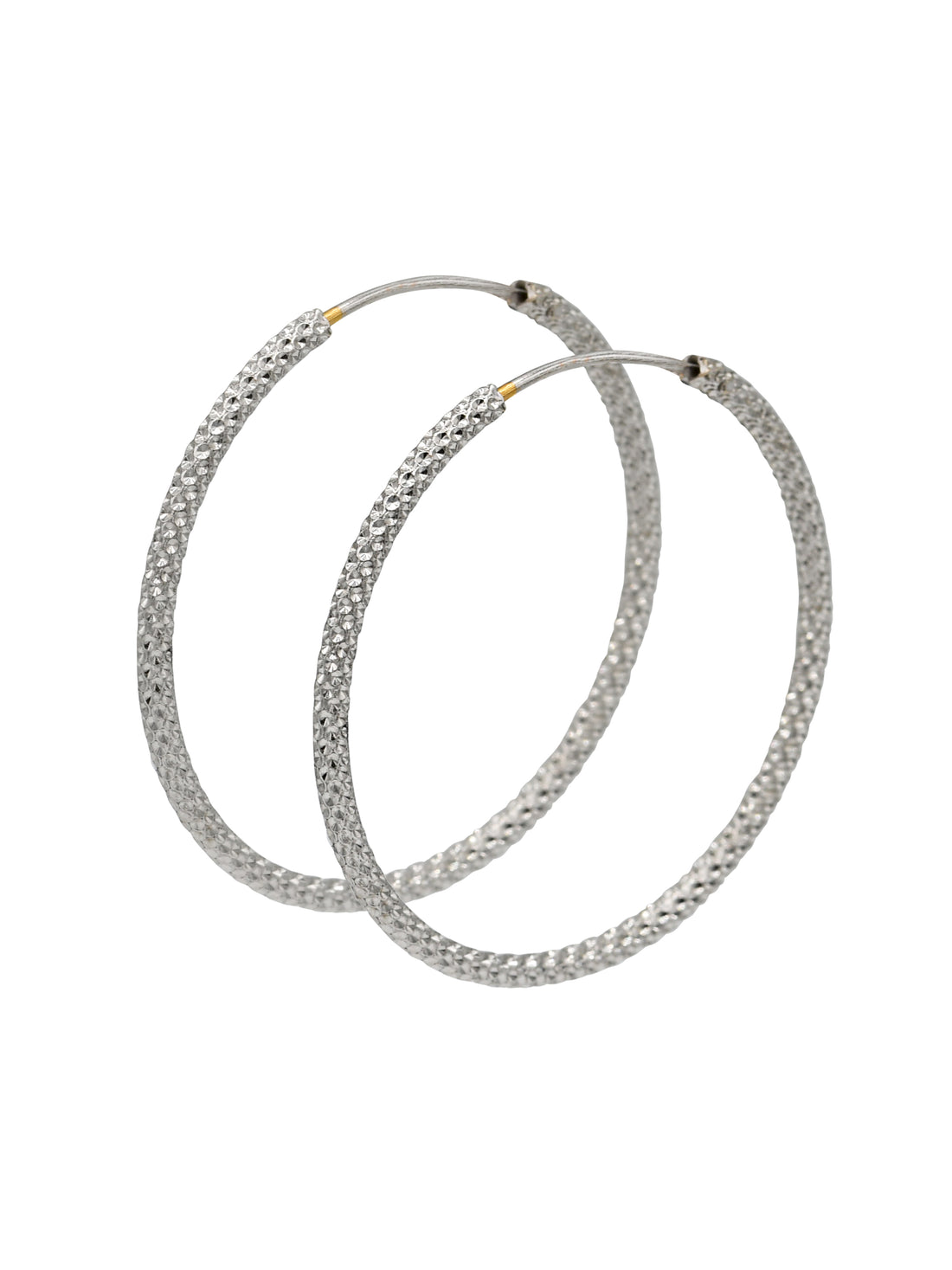 22ct Gold Full Rhodium Hammered Bali