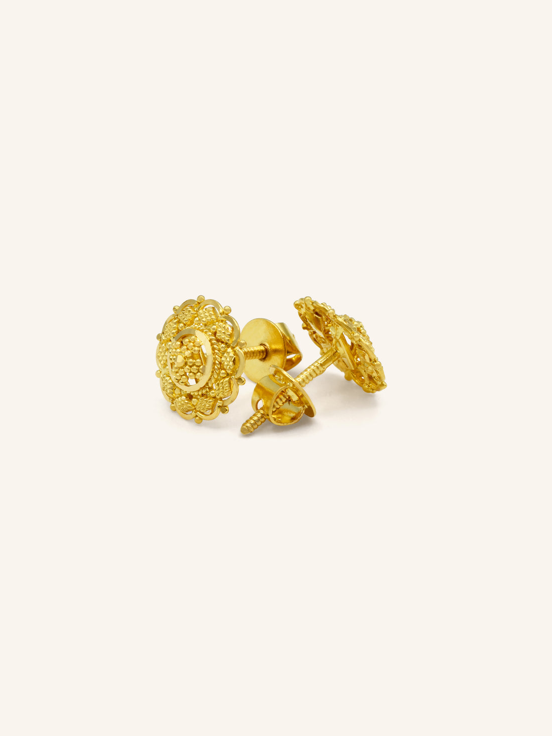 22ct Gold Stud Earring - Roop Darshan