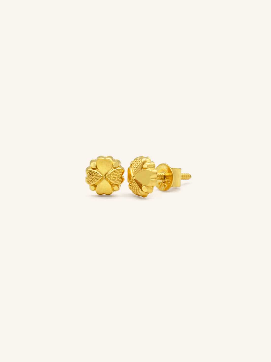 22ct Gold Stud Earring - Roop Darshan