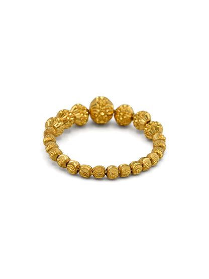 22ct Gold Ball Ladies Ring