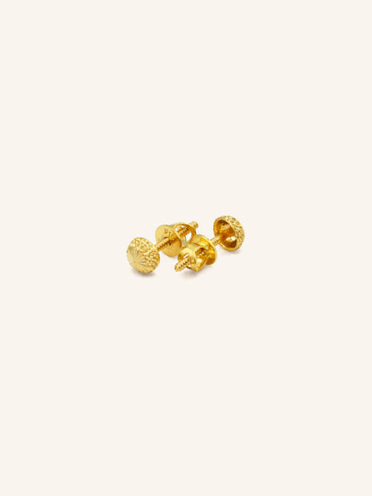 22ct Gold Stud Earring - Roop Darshan