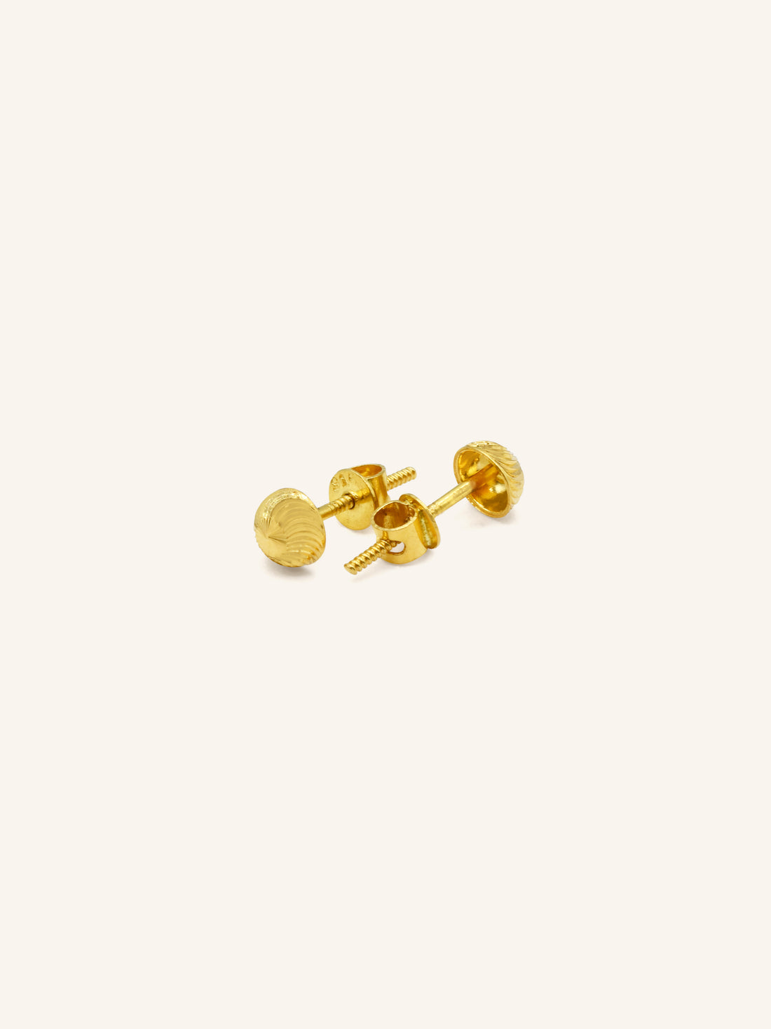 22ct Gold Stud Earring - Roop Darshan