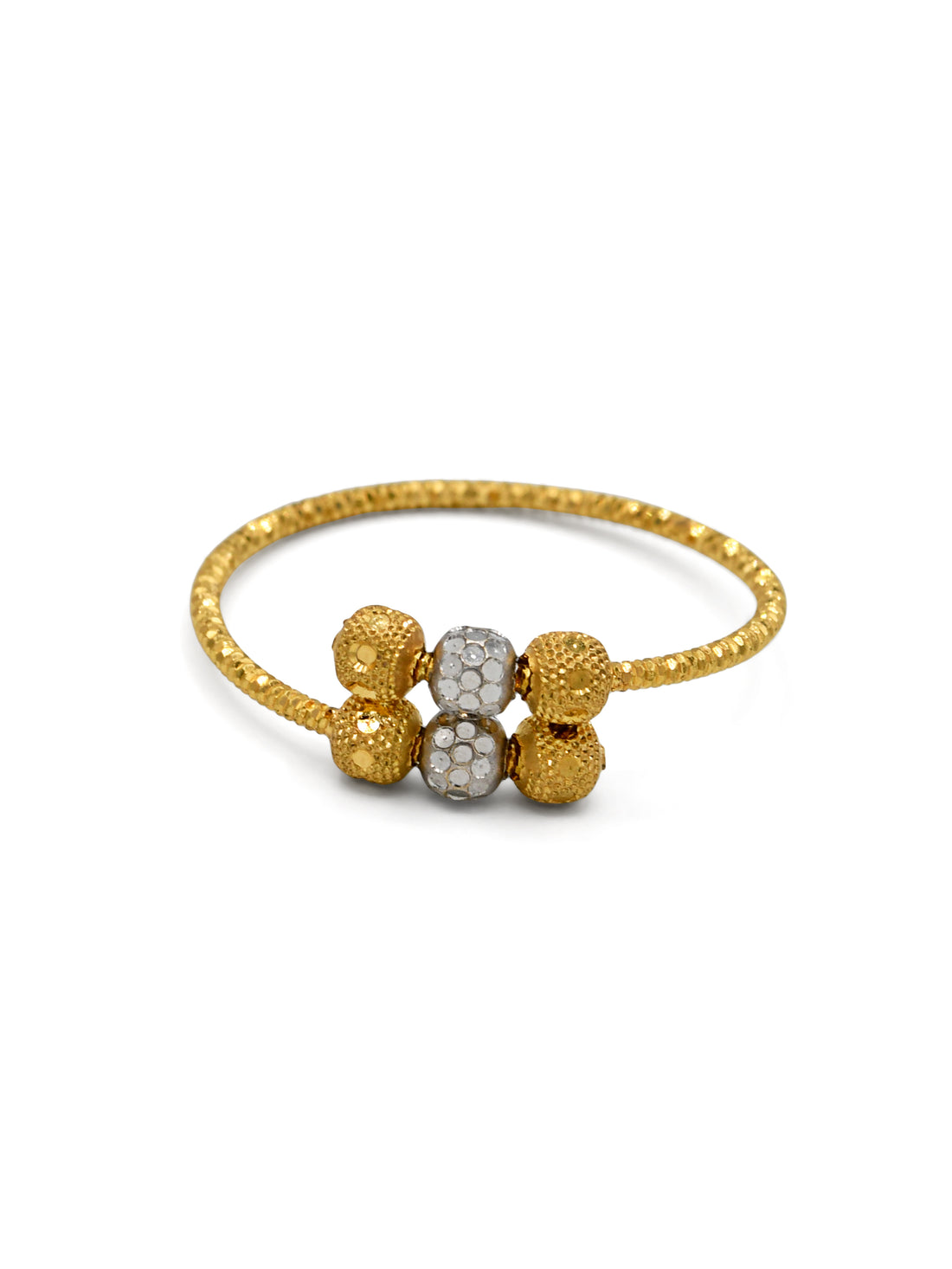 22ct Gold Two Tone Ladies Ring