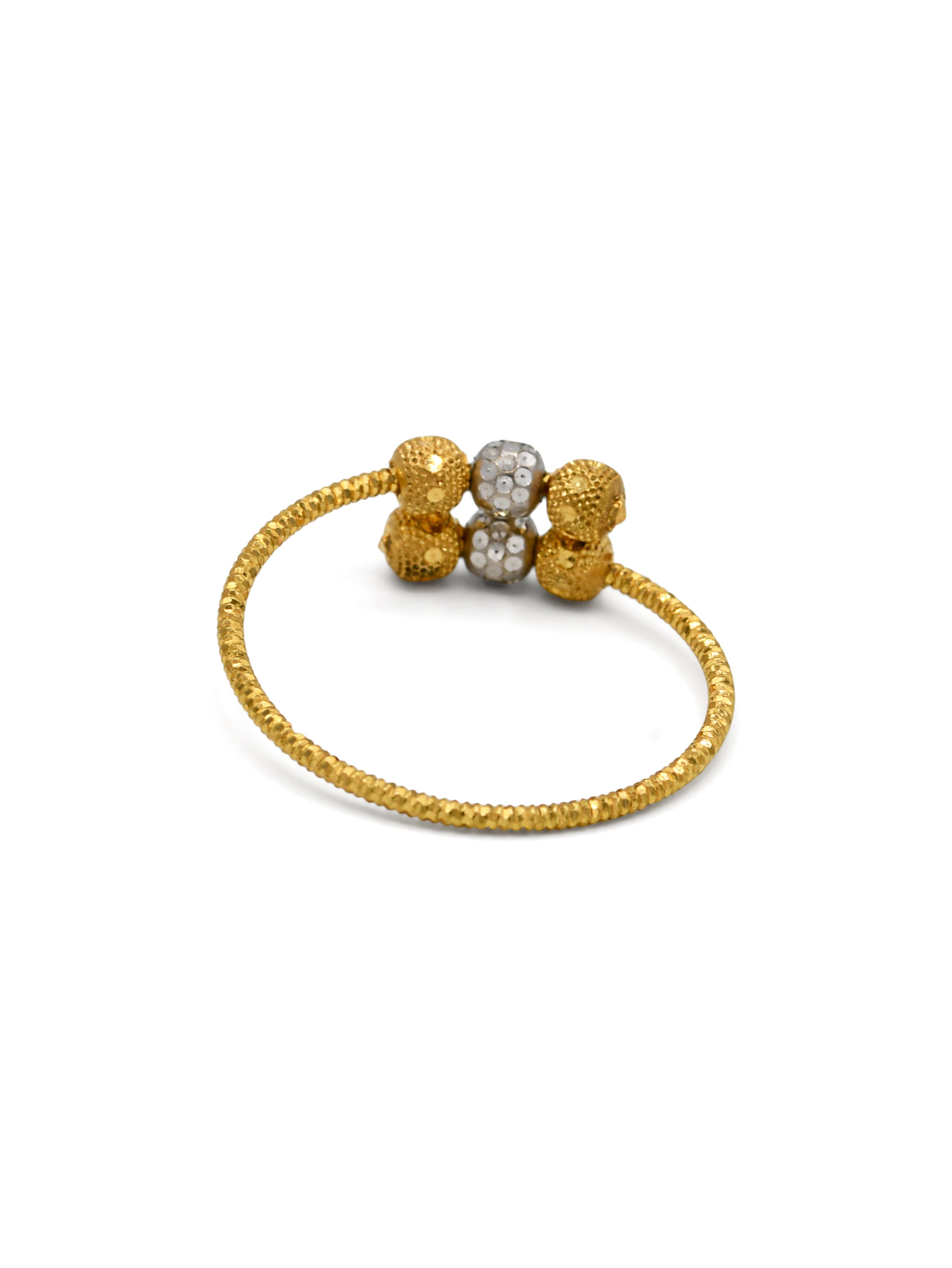 22ct Gold Two Tone Ladies Ring