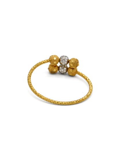 22ct Gold Two Tone Ladies Ring