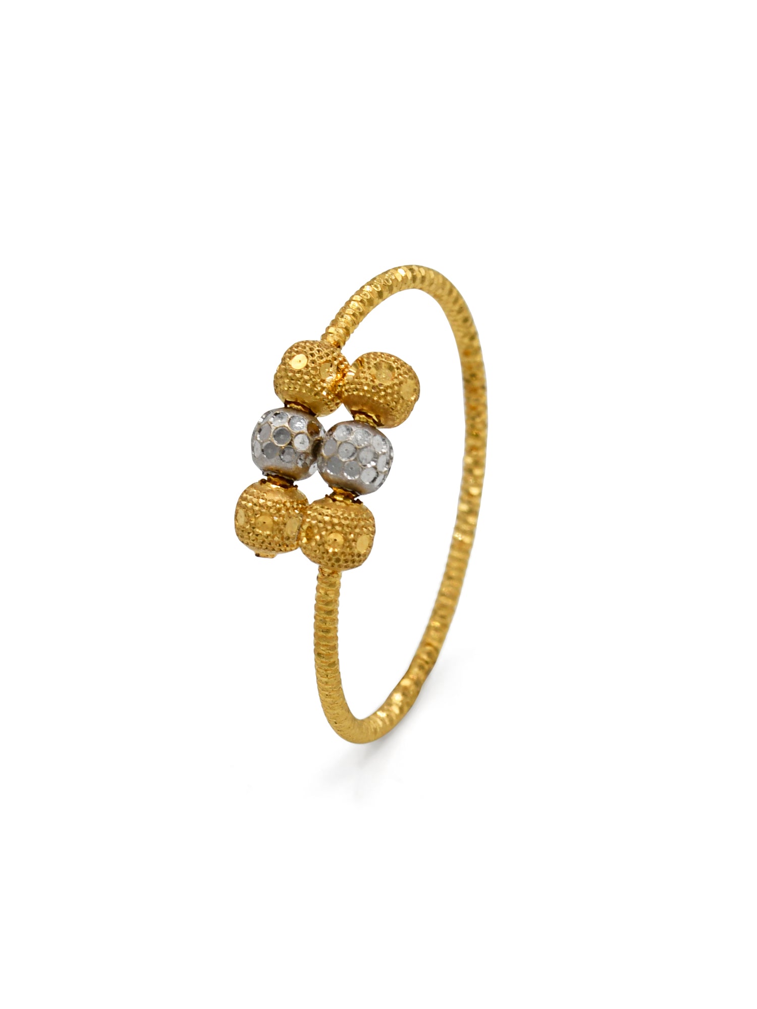 22ct Gold Two Tone Ladies Ring