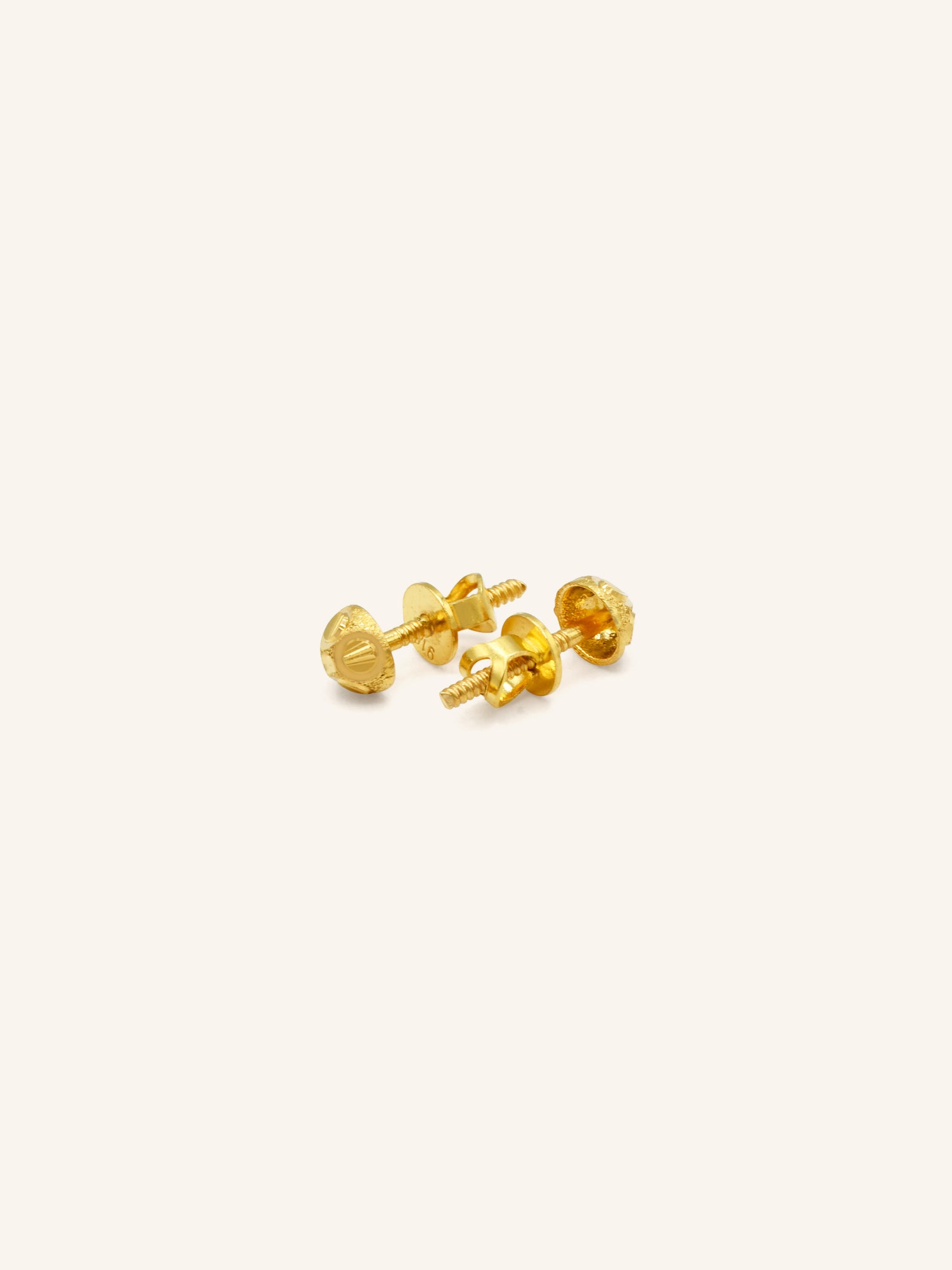 22ct Gold Stud Earring - Roop Darshan