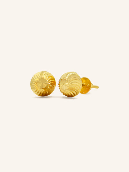 22ct Gold Stud Earring - Roop Darshan