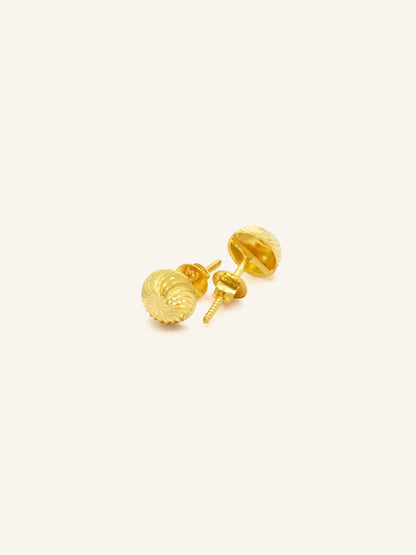 22ct Gold Stud Earring - Roop Darshan