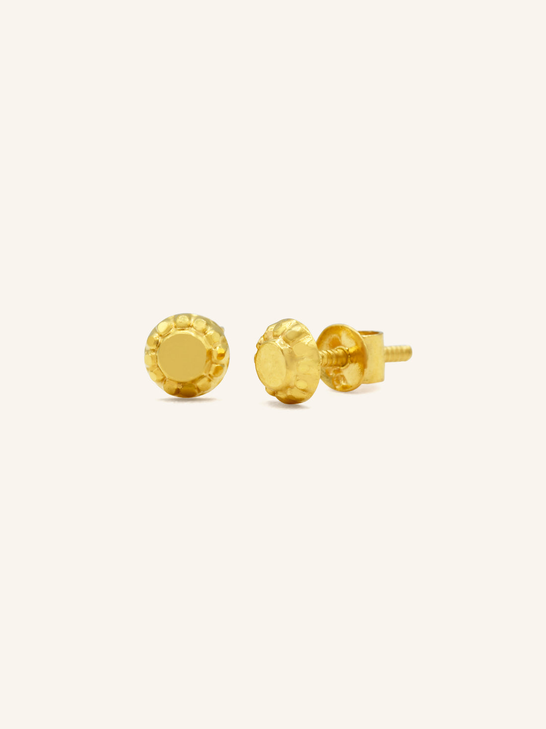22ct Gold Stud Earring - Roop Darshan