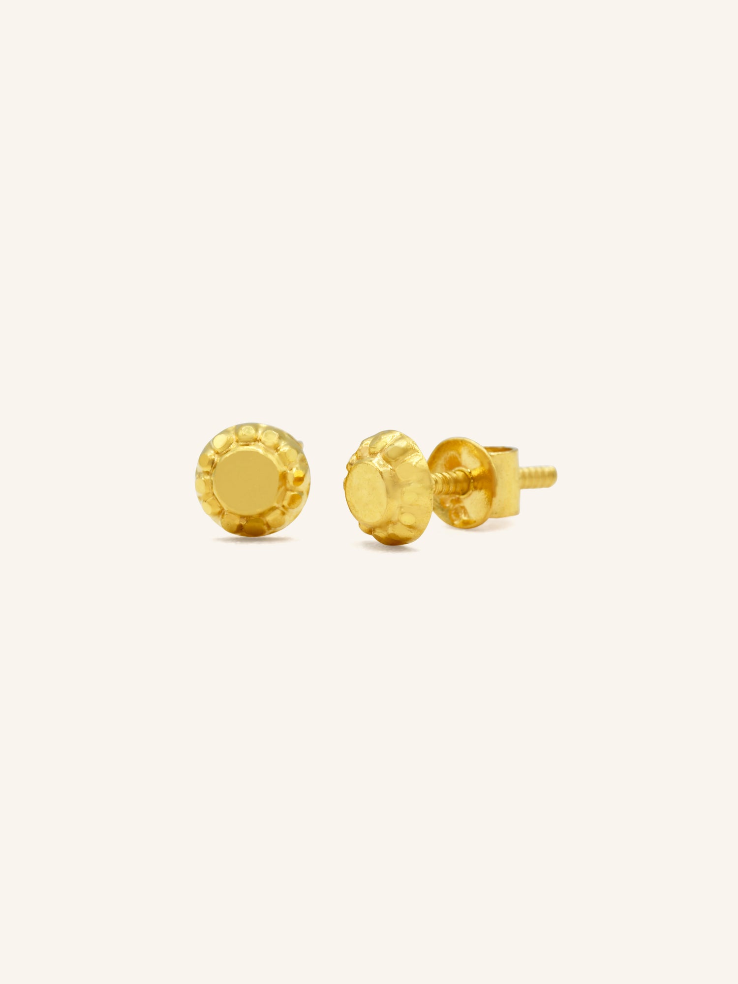 22ct Gold Stud Earring - Roop Darshan